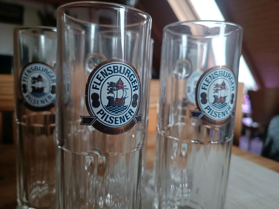 Biergläser Gläser Glas Partykeller Trinkgläser in Bützfleth