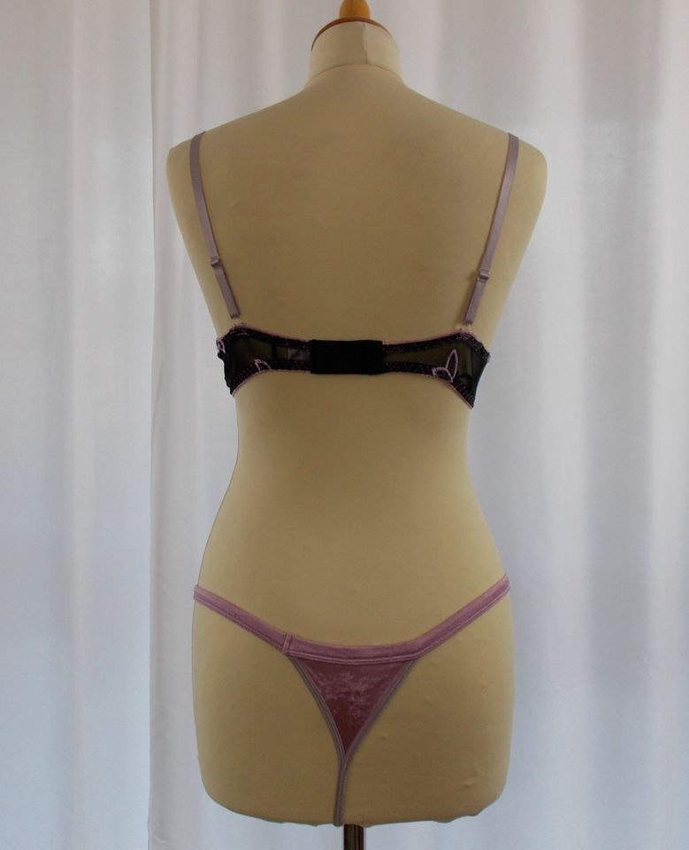 Cotelli Collection Damen Set 2-teilig Bügel BH 75B String Gr. S in Herleshausen