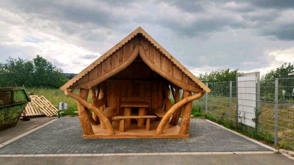 Gartenpavillon 3,5 Meter lang, Holzpavillon, Gartenhaus, Hütte in Aurach