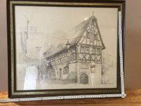 Große Radierung Rothenburg o.d.T. von Hans Rosemann Bayern - Colmberg Vorschau