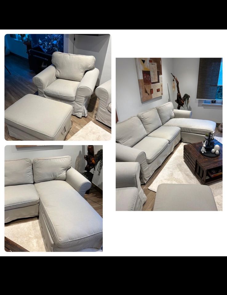 Ikea Ektrop Sofa Sessel Hocker in Erlangen