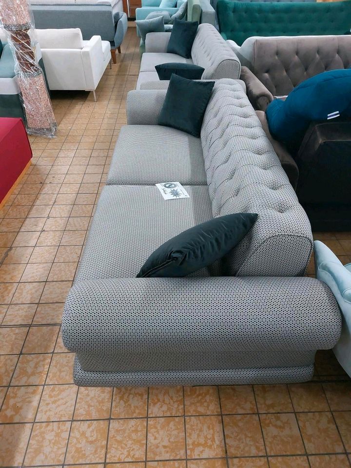 Sofa Couch Chesterfield Schlafsofa Polster Möbel UVP 1619€ in Herbstein