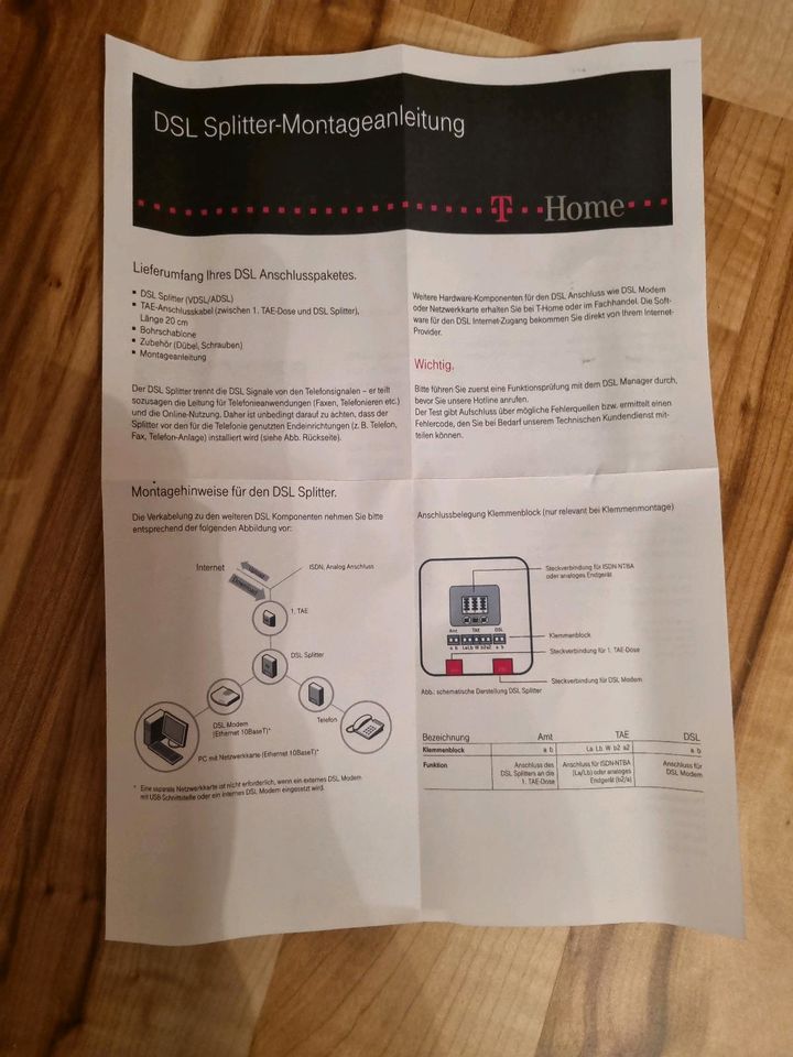 7 ISDN Splitter T-Home für VDSL oder ADSL Anschluss NEU in Forchheim