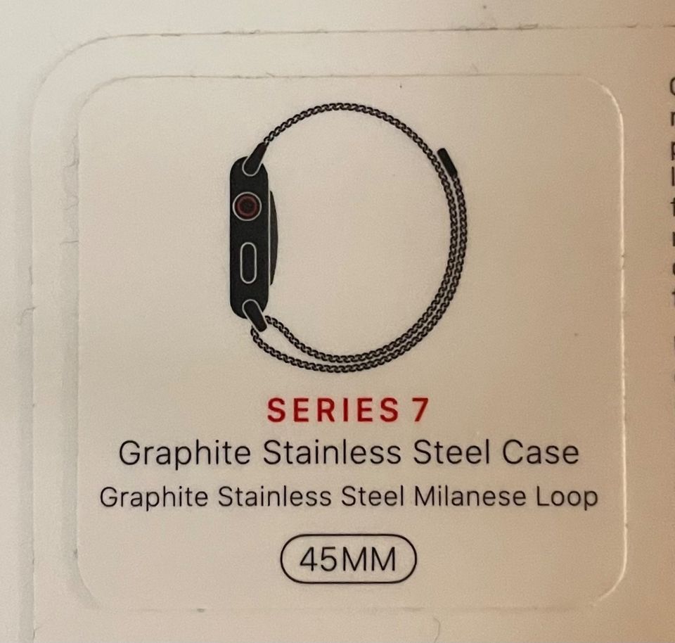 Apple Watch 7 Edelstahl GPS+Cellular 45mm in Schwanefeld