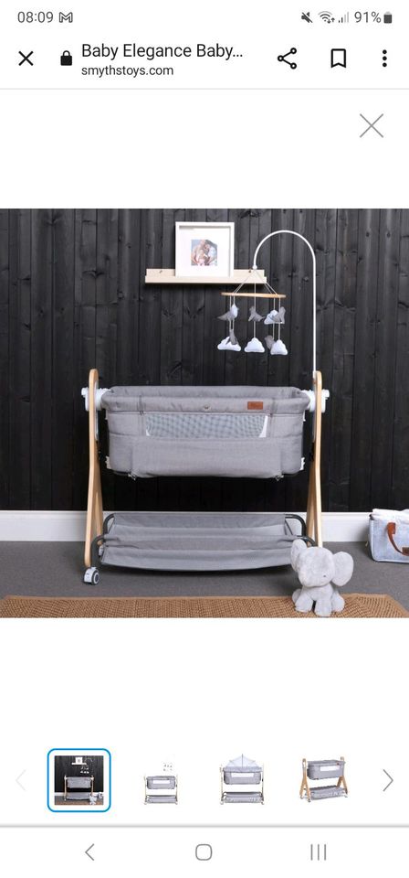 Baby Elegance Babybett Dreamy Beistellbett im Holzdesign in Dresden