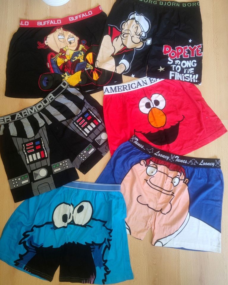 herren unterhosen boxershorts Cartoon Collection XL und XXL in Wiesbaden