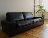 Ledercouch Sofa 3 Sitzer Echtleder Schwarz (Neupreis 1000€) Mitte - Wedding Vorschau