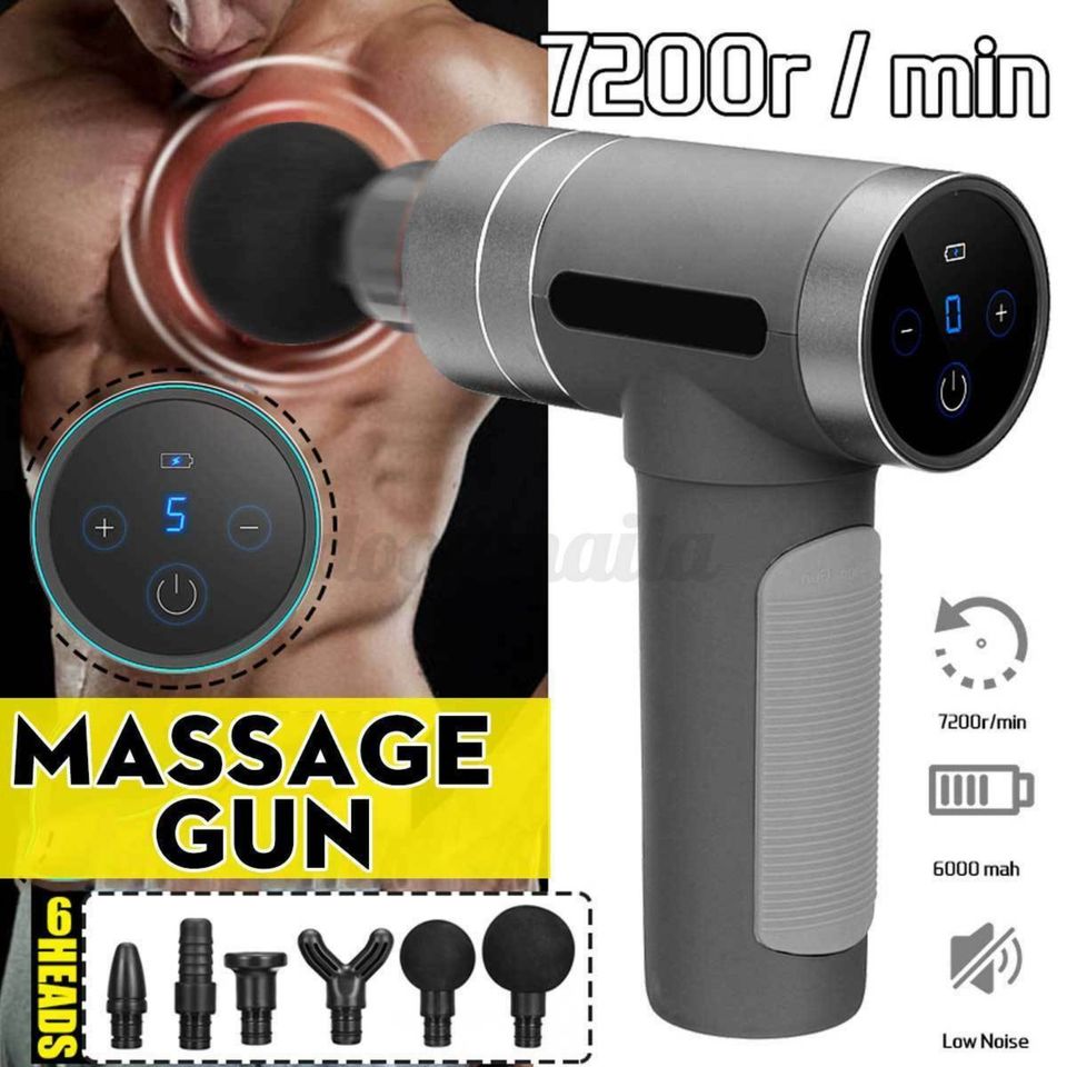 Massagepistole mit 6 Köpfe & 5 Gänge, NEU in nicht geöffneter OVP in Hannover