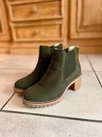 Hohe Damenschuhe Gr. 37; dunkelgrün, ungetragen| Tamaris Nordrhein-Westfalen - Drensteinfurt Vorschau