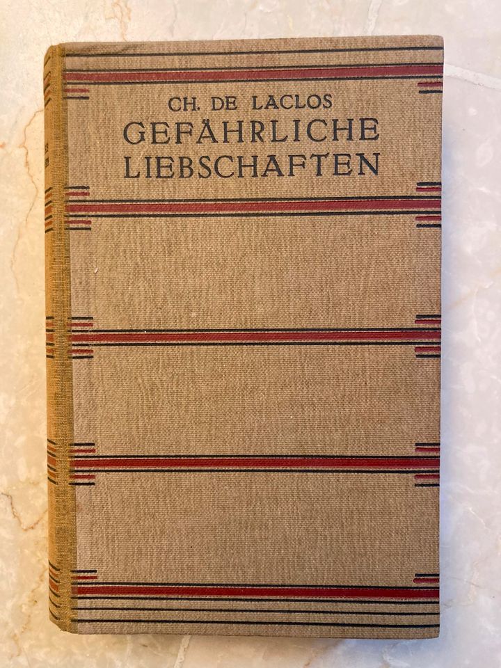 Choderlos de Laclos, Gefährliche Liebschaften, alte Ausgabe in Oberursel (Taunus)