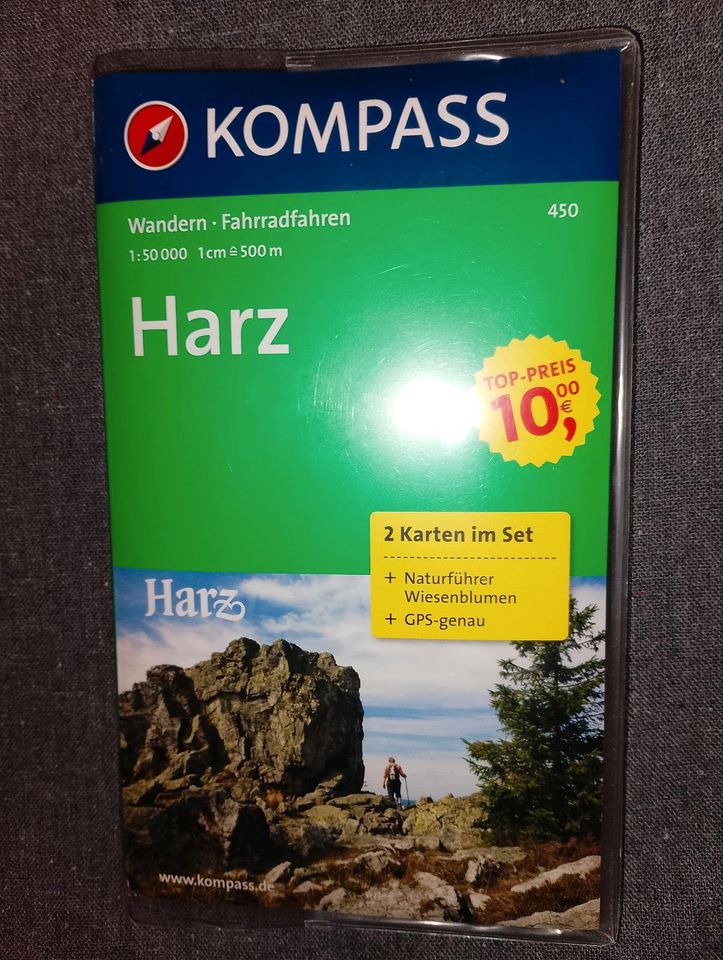 Harz Wanderkarte von Kompass. in Goslar