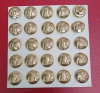 10 Knöpfe QVS Gold Messing GB Uniform Original England Saarland - Blieskastel Vorschau