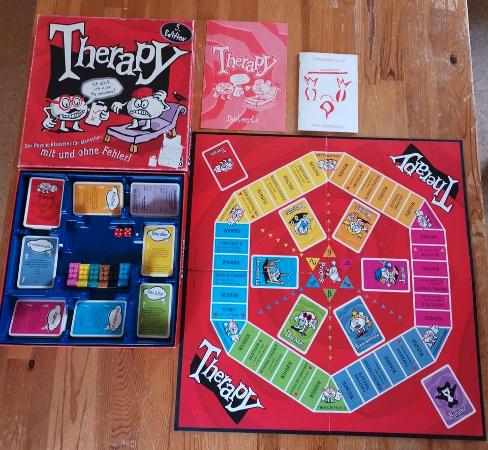 Therapy 3. Edition Spiel Parker Gesellschaftsspiel Brettspiel rot in Hallstadt