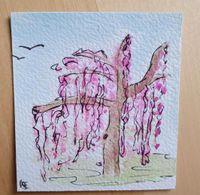 Aquarellmalerei Aquarellbild Aquarellzeichnung Baum Niedersachsen - Wedemark Vorschau