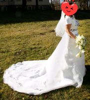 Brautkleid XL schwarz / weiß Sachsen-Anhalt - Stendal Vorschau