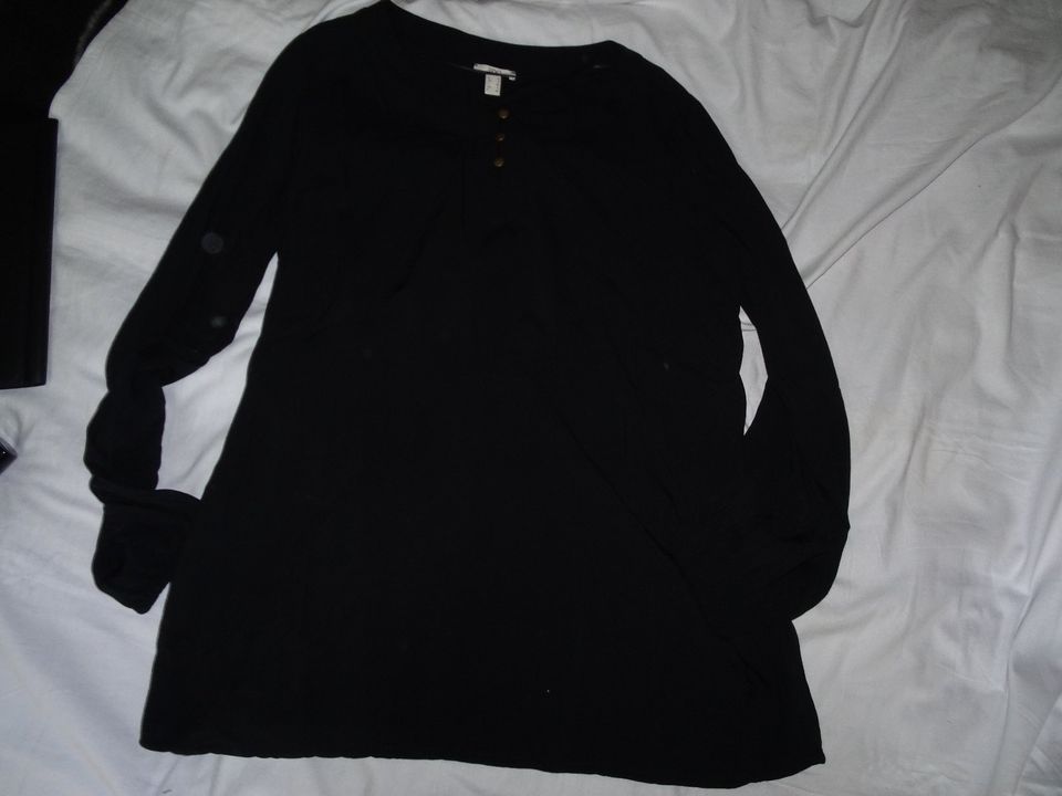 Blusen-Shirt Damen schwarz Gr. S Esprit in Erftstadt