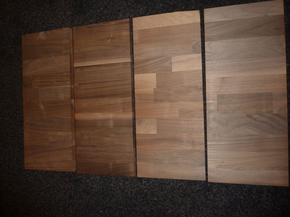 4 möbelbau platten walnuß messerblock 215 x 473 x 20 mm schneideb in Emsdetten