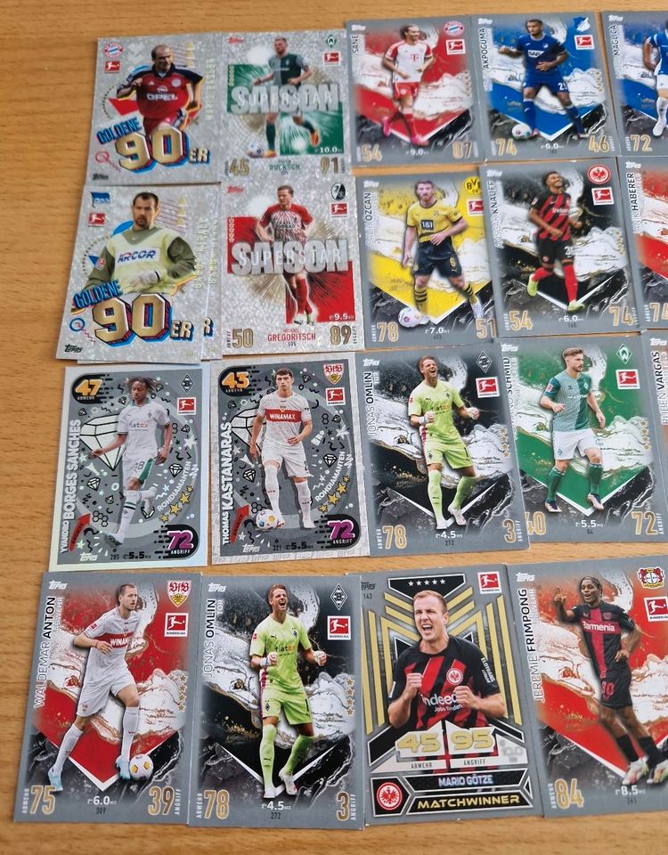 Match Attax 1. Bundesliga Topps Karten Fussball Sammlung in Gerstetten