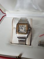 DAMEN CARTIER SANTOS GALBEE UHR 18K GELBGOLD STAHL QUARZ FULL SET Bayern - Wiesent Vorschau