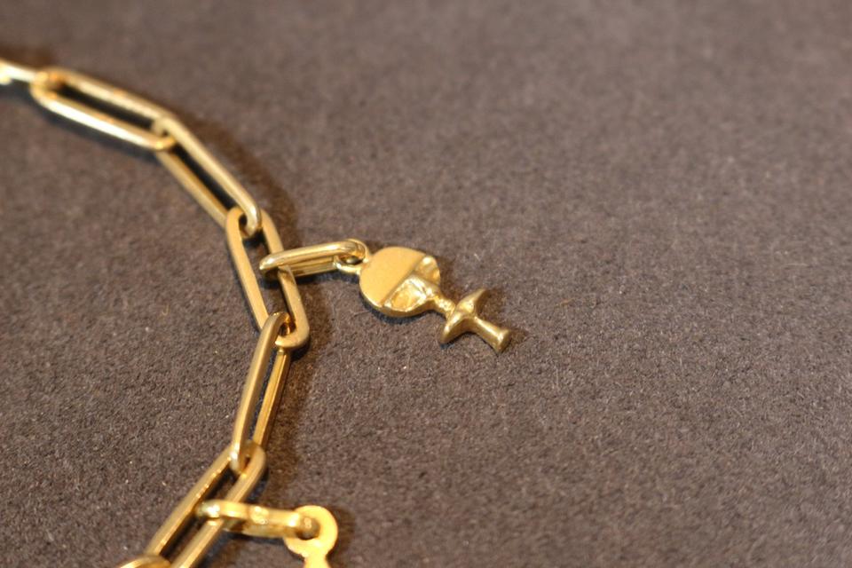 Armband Bettelarmband mit Anhängern / 333er / 585er / 750er Gold in Düsseldorf