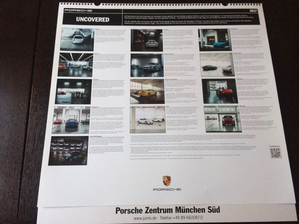 Porsche Kalender 2017 Für Sammler in OVP in München