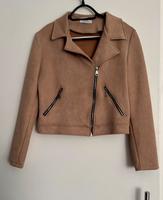 Hailys Biker-Kunstlederjack Gr L beige Sachsen - Meerane Vorschau