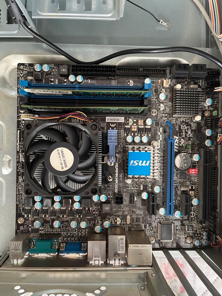 PC Gehäuse, Mainboard, CPU und RAM DDR3 in Ginsheim-Gustavsburg