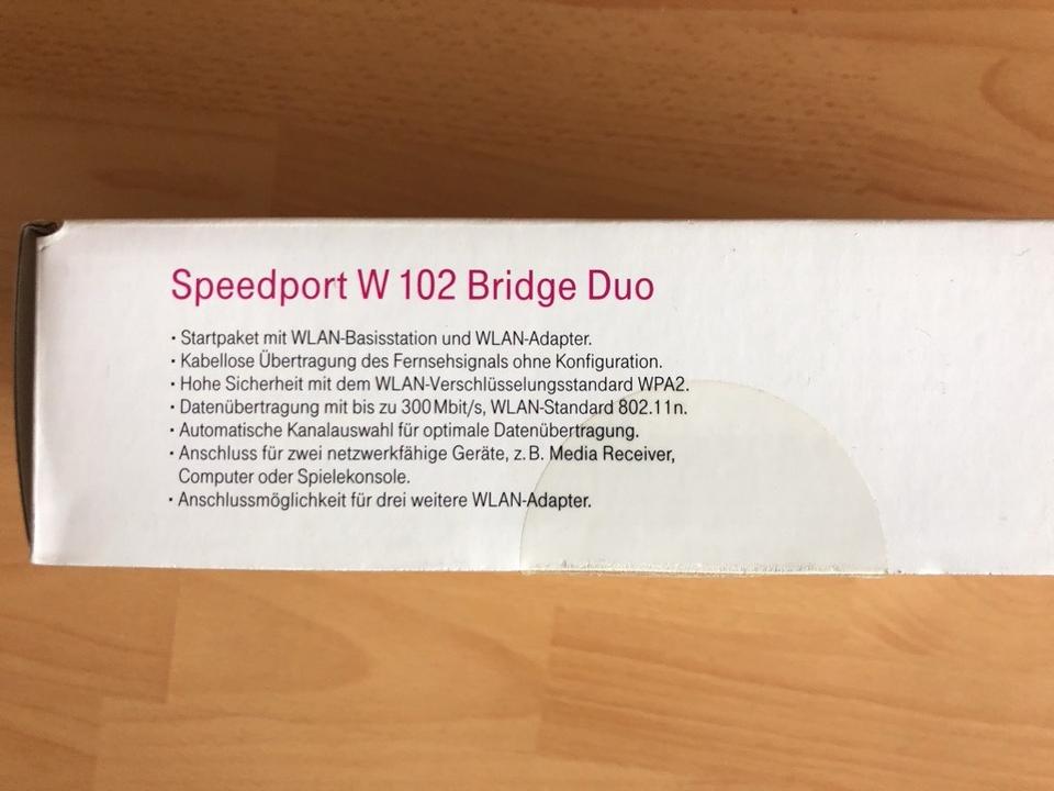 Telekom SPEEDPORT W 102 Bridge Duo WLAN Adapter Media Receiver in Magdeburg