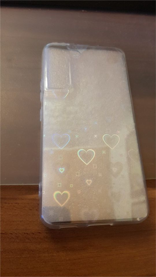 Handyhülle Samsung Galaxy S22 - Silikon, Glitzerherzen in Rheinbach