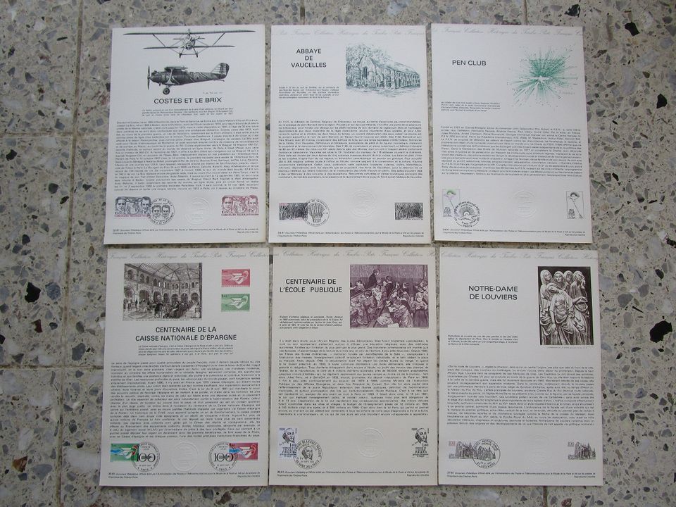 Umfangreiche Sammlung seltener Ersttagsblätter Frankreich 1981 in Stuttgart