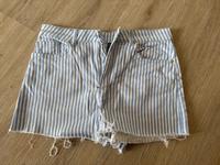 Kurze Hose, gestreift, Shirts, H&M, hellblau, weiß, Gr.40 wie neu Hessen - Gladenbach Vorschau