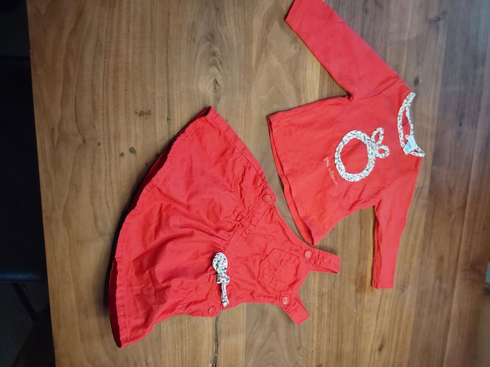 Französische Kindermode OKAÏDI Mädchen Set Größe 71cm in Rot NEU in München