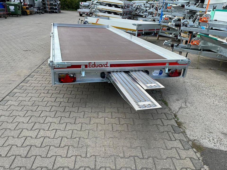 ⭐️ Eduard Auto Transporter 3000 kg 506x220x10cm kippbar Rampen 63 in Schöneiche bei Berlin