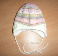 Schöne warme Baby Mädchen Wintermütze KU41 Creme Rosa Strick Bochum - Bochum-Ost Vorschau