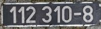 Original Niet Lokschild / Loknummernschild 112(0) 310-8 Leipzig - Liebertwolkwitz Vorschau