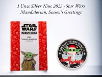 1 Unze Silber Star Wars Mandalorian Grogu 2023 Niue - Nr. 73 Niedersachsen - Wittingen Vorschau