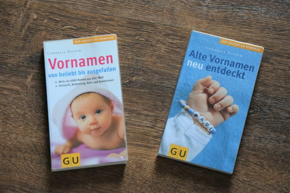 2x Vornamen Buch alt neu entdeckt / beliebt ausgefallen von GU in Zehdenick