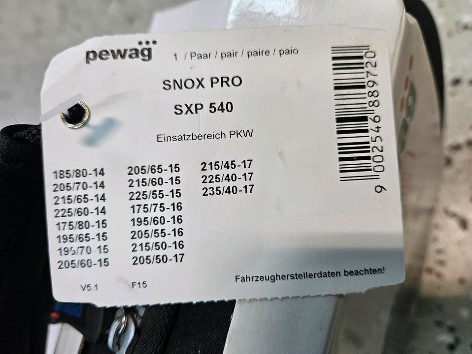 Pewag Schneeketten 88972 snox pro SXP 540, 1 Paar in Braunsbedra