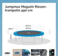 Trampolin Jumpmax MegaAir 490 cm Durchmesser Bayern - Erlangen Vorschau