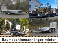 2,7 t / 3,5 t Baumaschinenanhänger Maschinentransporter Anhänger mieten leihen Weilburg Hessen - Weilmünster Vorschau