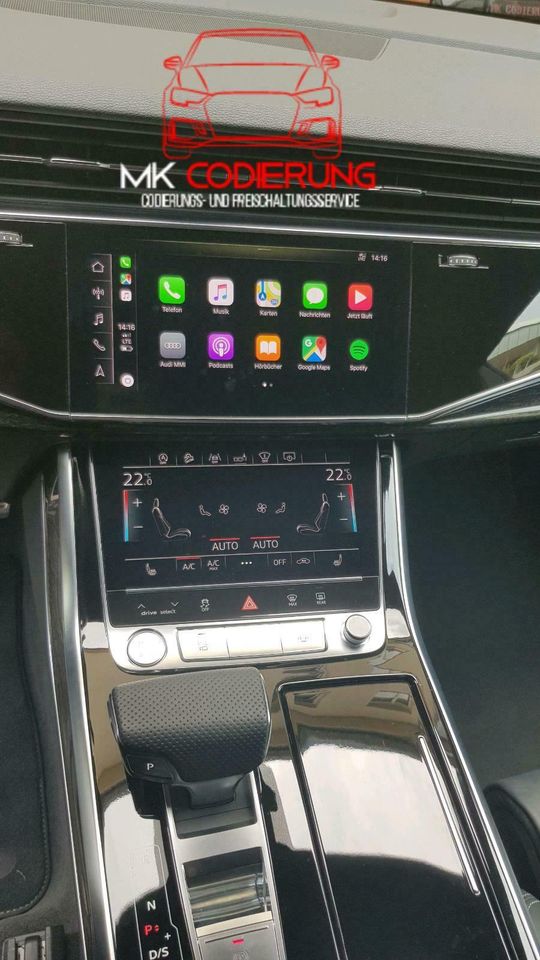 Audi A1 Q3 A6 A7 C8 Q8 Wireless CarPlay Freischalten Codieren in Köln