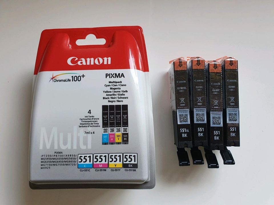 Canon Pixma 551 Multipack OVP + 4x  schwarz in Ludwigsburg