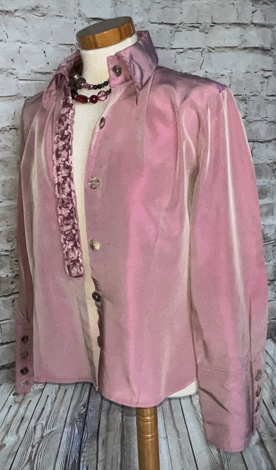 Bottega Bluse rosa Gr. L - XL kurzer Schnitt in Haltern am See