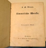 Wielands sämtliche Werke von 1855 Baden-Württemberg - Karlsruhe Vorschau