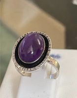 Wunderschön massiv Silber 835 Designer Ring Amethyst Cabochon Nürnberg (Mittelfr) - Nordstadt Vorschau