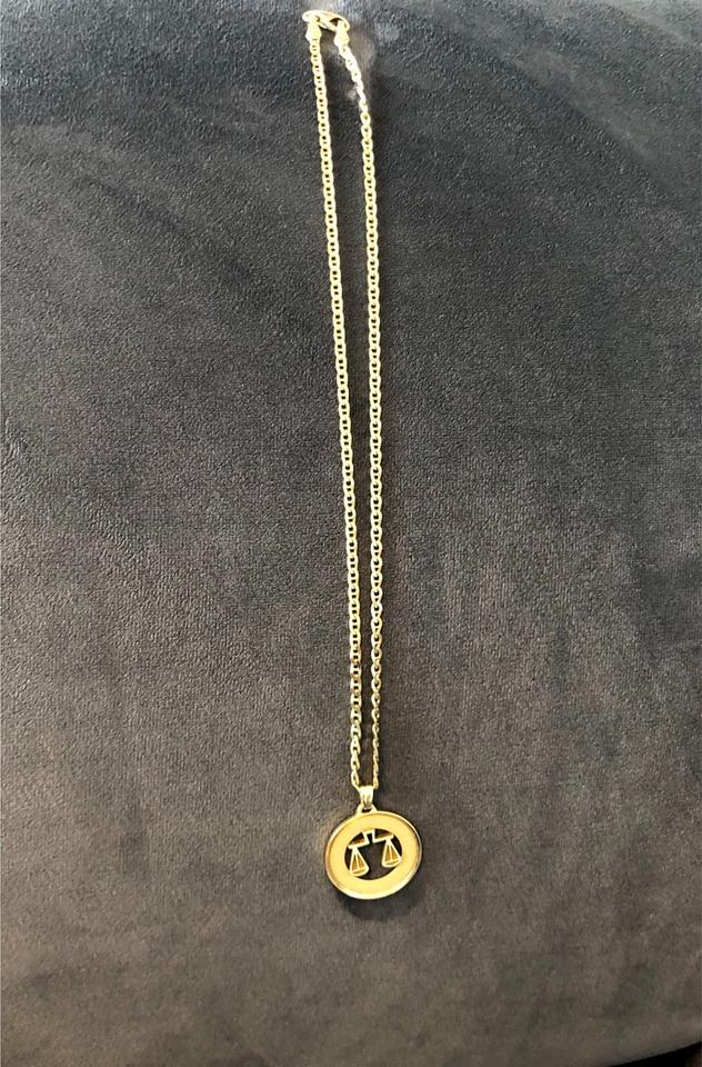 Goldkette Anhänger 585 14K Taufe Kinder Waage Gold Sternzeichen in Bremen