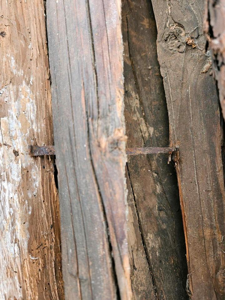 antik Holz Balken Fachwerk 300 - 400 J. alt  Baumaterial Abriß in Breitenbrunn
