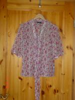 Bluse, GINA, transparent, Rüschen, Blumen, Landhaus, Größe 38 Brandenburg - Reichenow-Möglin Vorschau