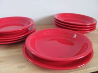10 x rote Teller Speiseteller Suppenteller Speiseservice Nordrhein-Westfalen - Troisdorf Vorschau