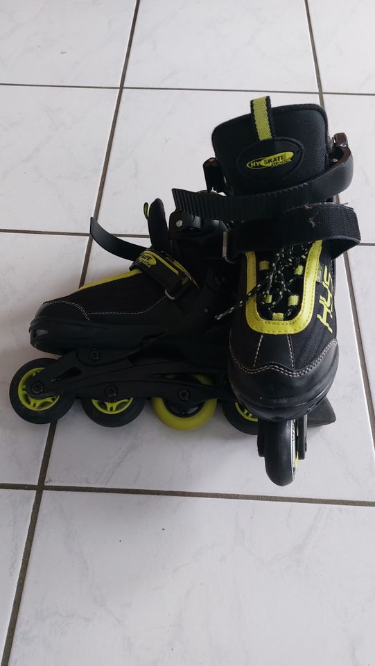 Kinderinliner Xtrend 900, HY SKATE Junior Gr.33-36 schwarz/gelb in Troisdorf